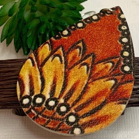 Sunflower Earring, Boho Earring, Gift Idea, Flower Earring, Flower Jewelry, Boho - Picture 3 of 6